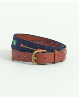 Brooks Brothers Men's Smathers & Branson Needlepoint Belt Multicolor Brooks Brothers