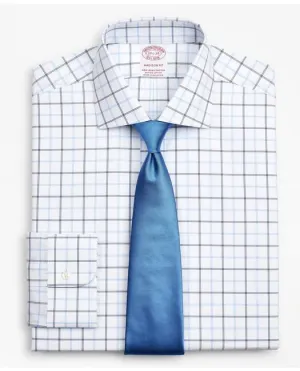 Brooks Brothers Men's Stretch Madison Relaxed-Fit Dress Shirt Blue Brooks Brothers