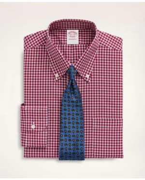 Brooks Brothers Men's Stretch Madison Relaxed-Fit Dress Shirt Red Brooks Brothers