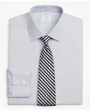Brooks Brothers Men's Stretch Milano Slim-Fit Dress Shirt Navy Brooks Brothers