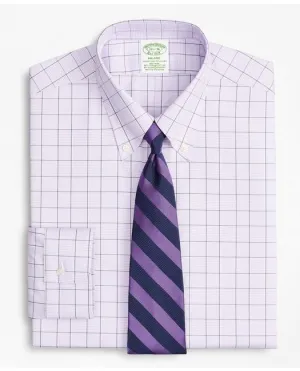 Brooks Brothers Men's Stretch Milano Slim-Fit Dress Shirt Purple Brooks Brothers
