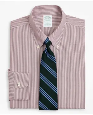 Brooks Brothers Men's Stretch Milano Slim-Fit Dress Shirt Red Brooks Brothers