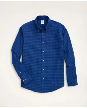 Brooks Brothers Men's Stretch Milano Slim-Fit Sport Shirt Blue Brooks Brothers
