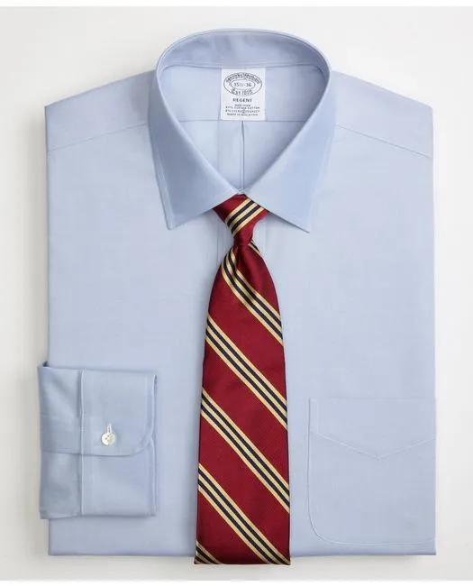 Brooks Brothers Men's Stretch Regent Regular-Fit Dress Shirt Blue Brooks Brothers