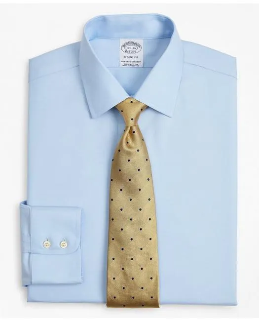 Brooks Brothers Men's Stretch Regent Regular-Fit Dress Shirt Light Blue Brooks Brothers