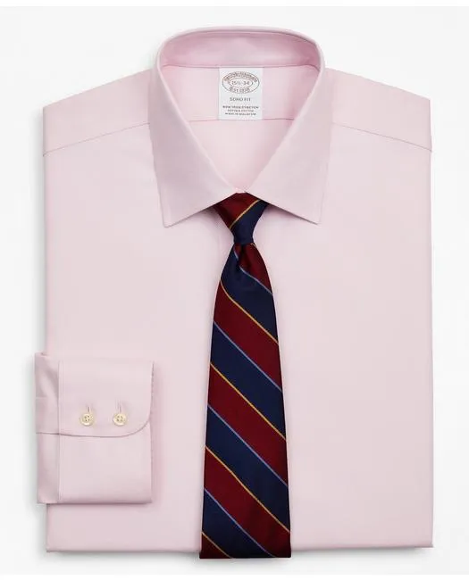 Brooks Brothers Men's Stretch Soho Extra-Slim-Fit Dress Shirt Pink Brooks Brothers
