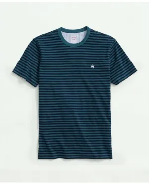 Brooks Brothers Men's Supima Cotton Striped T-Shirt Green/Navy Brooks Brothers