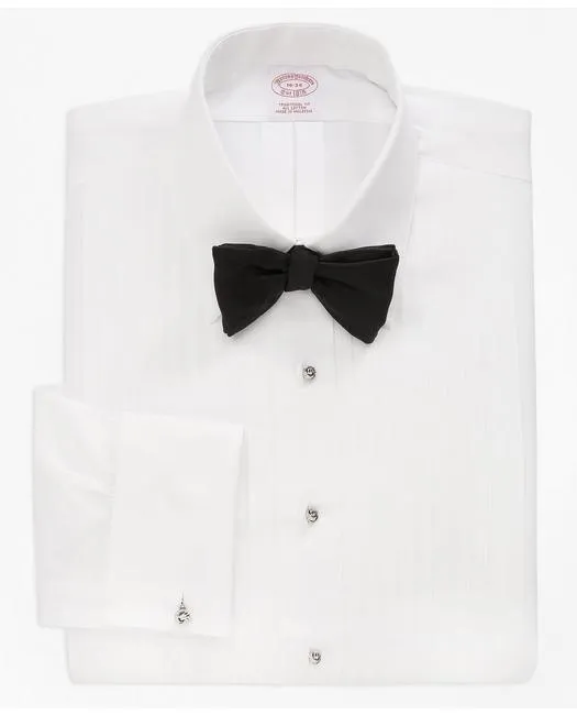 Brooks Brothers Men's Traditional Fit Ten-Pleat Tennis Collar Tuxedo Shirt White Brooks Brothers