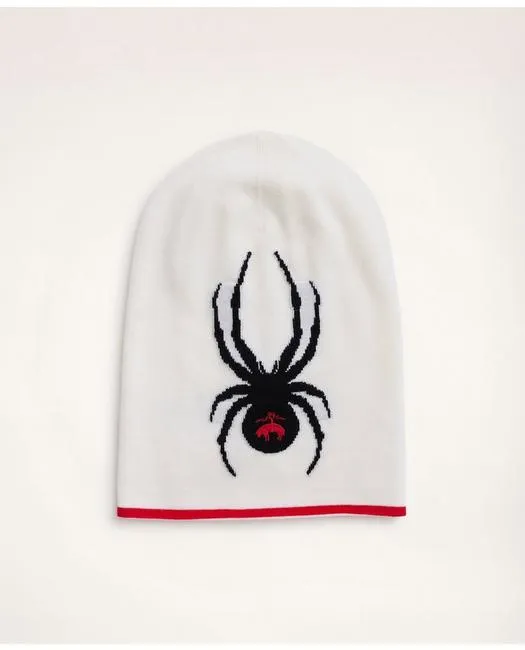 Brooks Brothers Men's x SPYDER Tipped Ski Beanie White Brooks Brothers