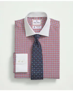 Brooks Brothers Men's X Thomas Mason Cotton Poplin English Collar Red Brooks Brothers