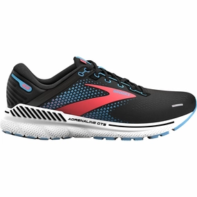 Brooks Adrenaline GTS 22 Womens Running Shoes - Black Brooks cushioned sneakers for distance running