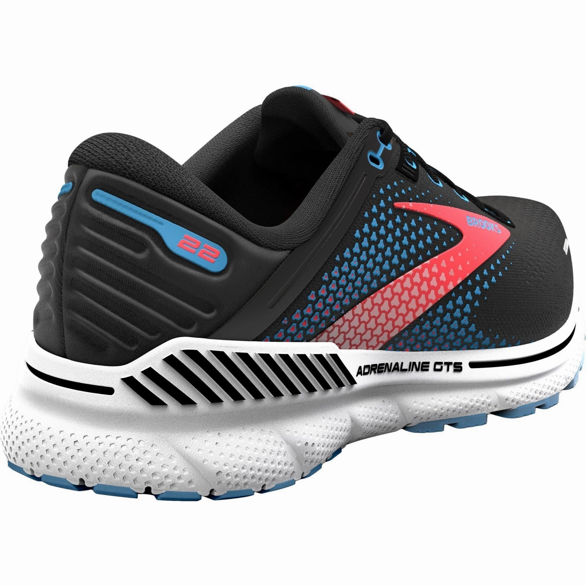 Brooks Adrenaline GTS 22 Womens Running Shoes - Black Distance Runners