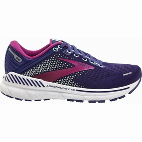 Brooks Adrenaline GTS 22 Womens Running Shoes - Purple Brooks cushioned sneakers for distance running