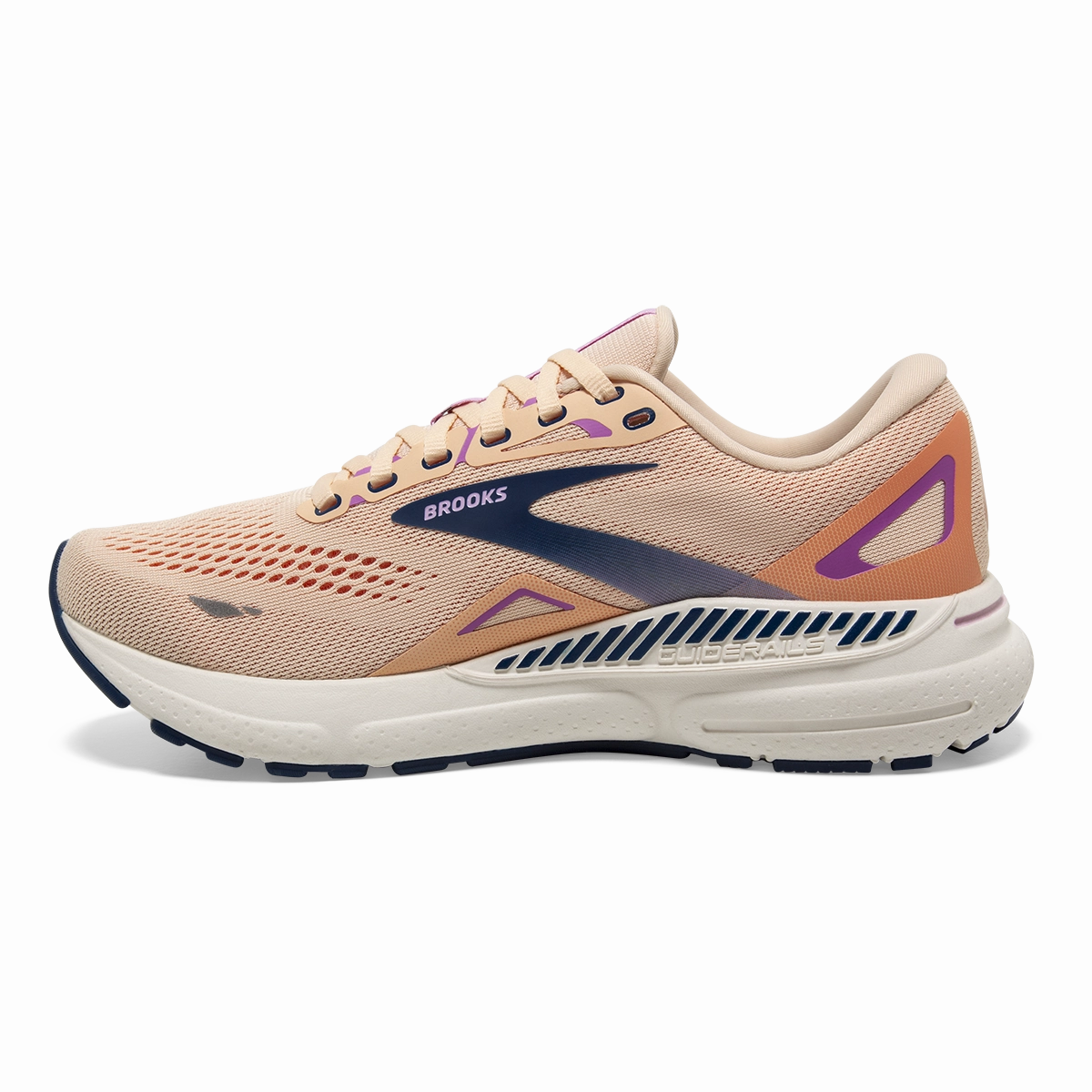 Brooks Adrenaline GTS 23 - Apricot - Estate Blue - Orchid Brooks performance running shoes