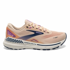 Brooks Adrenaline GTS 23 - Apricot - Estate Blue - Orchid Brooks running shoes with responsive cushioning