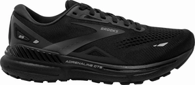 Brooks Adrenaline GTS 23 WIDE FIT Womens Running Shoes - Black Brooks cushioned sneakers for distance running