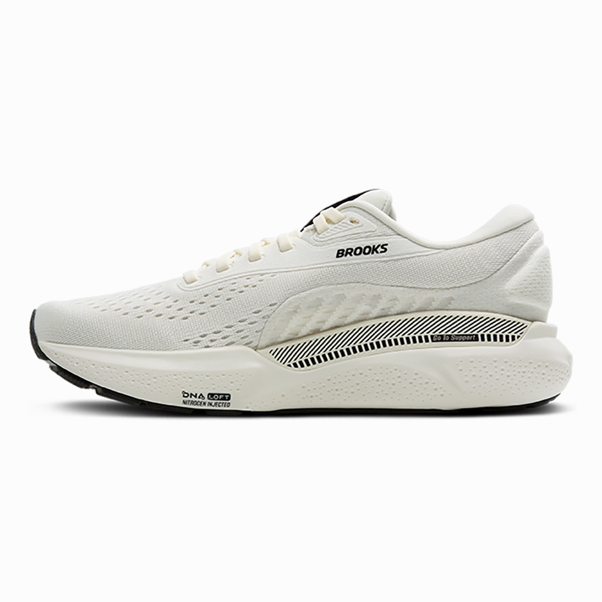 Brooks Adrenaline GTS 24 Coconut - Black - White Sand Brooks performance running shoes