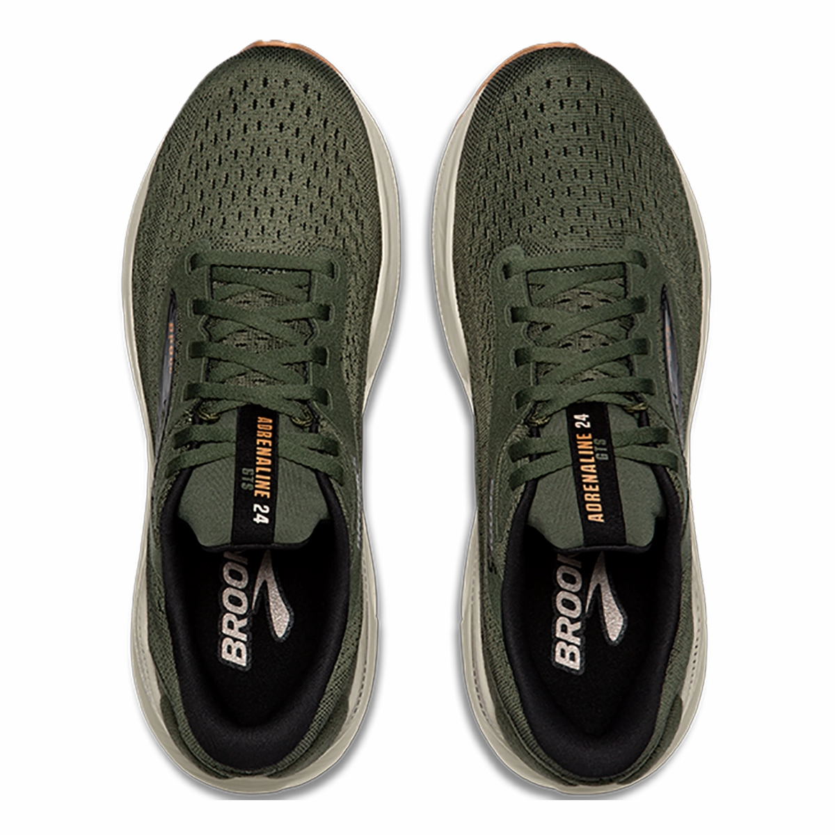 Brooks Adrenaline GTS 24 Thyme - Black - Chateau Grey Brooks performance running shoes