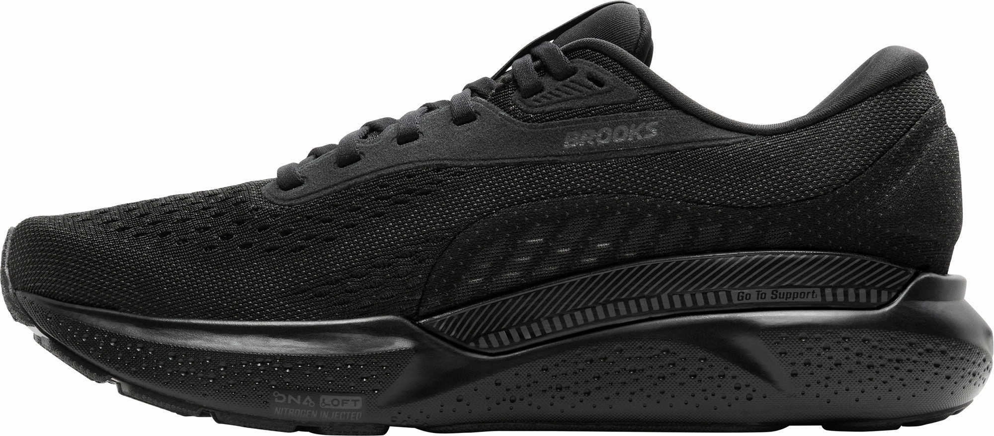 Brooks Adrenaline GTS 24 WIDE FIT Mens Running Shoes - Black Training Sneakers