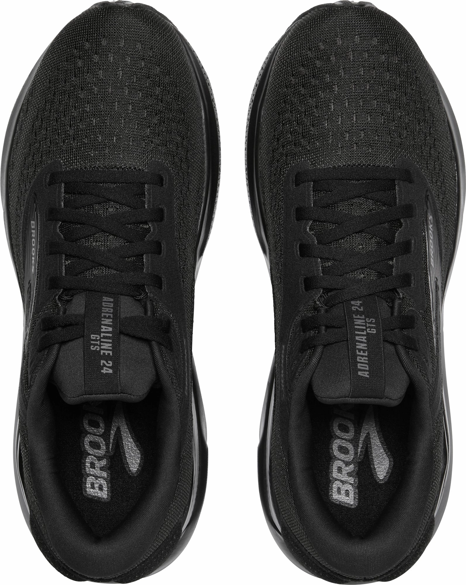 Brooks Adrenaline GTS 24 WIDE FIT Mens Running Shoes - Black Training Sneakers