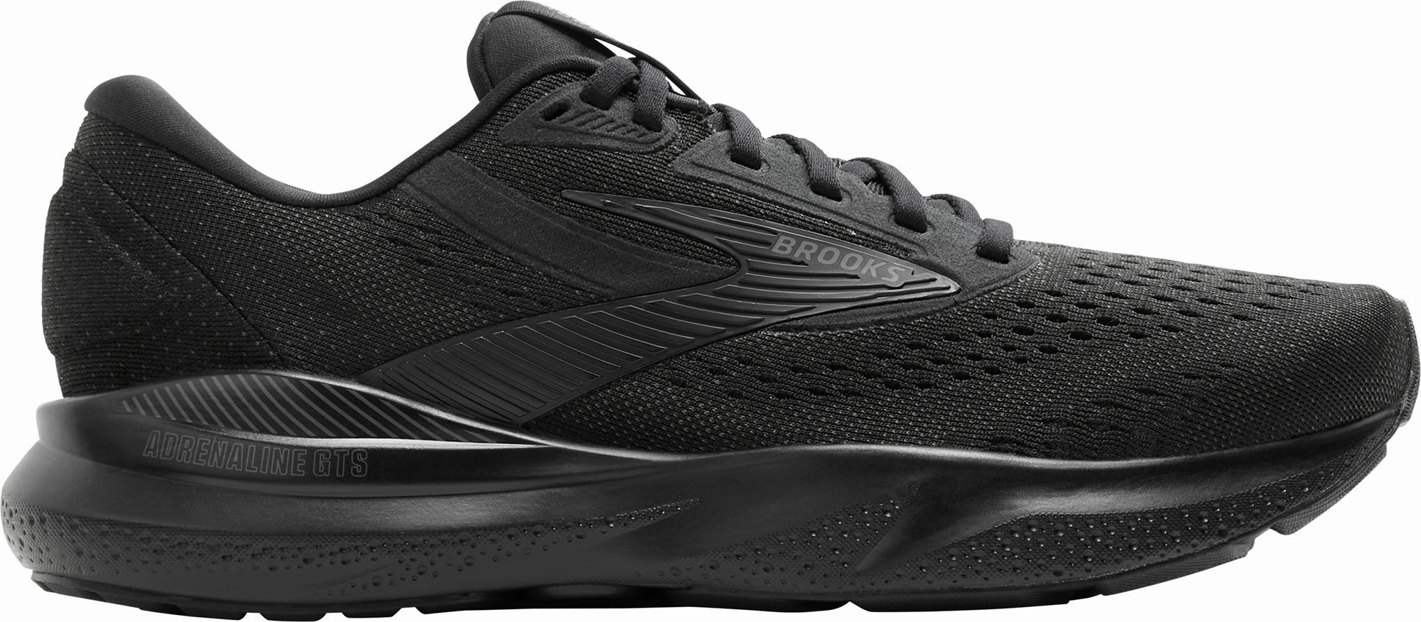 Brooks Adrenaline GTS 24 WIDE FIT Mens Running Shoes - Black Brooks breathable running shoes for performance