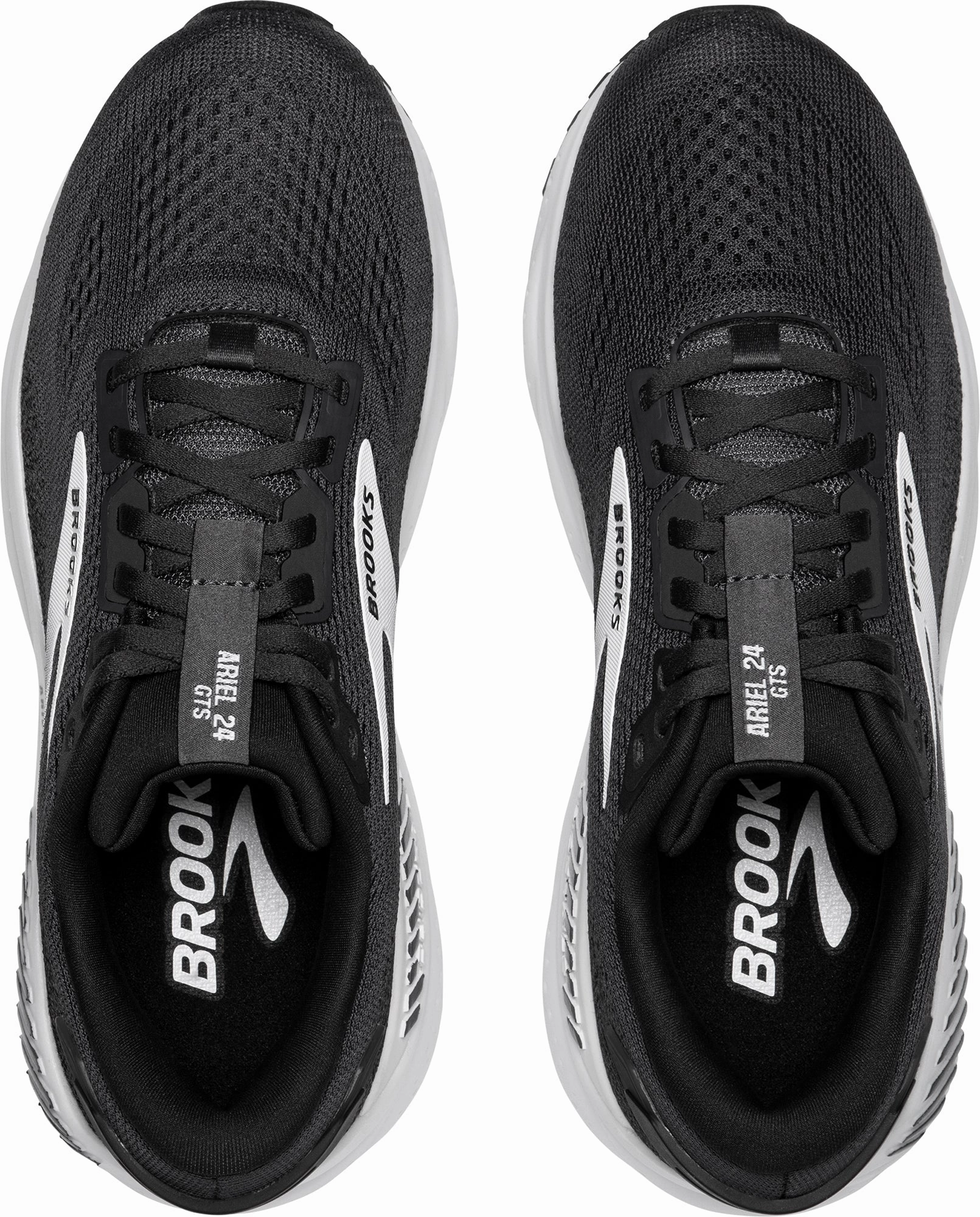 Brooks Ariel GTS 24 WIDE FIT Womens Running Shoes - Black Training Sneakers