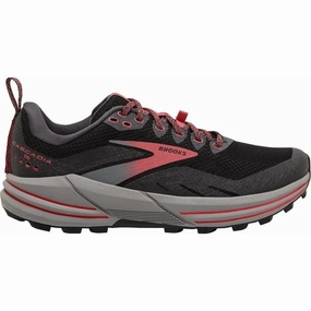 Brooks Cascadia 16 GORE-TEX Womens Trail Running Shoes - Black Brooks cushioned sneakers for distance running