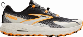Brooks Cascadia 18 Mens Trail Running Shoes - Black Brooks cushioned sneakers for distance running