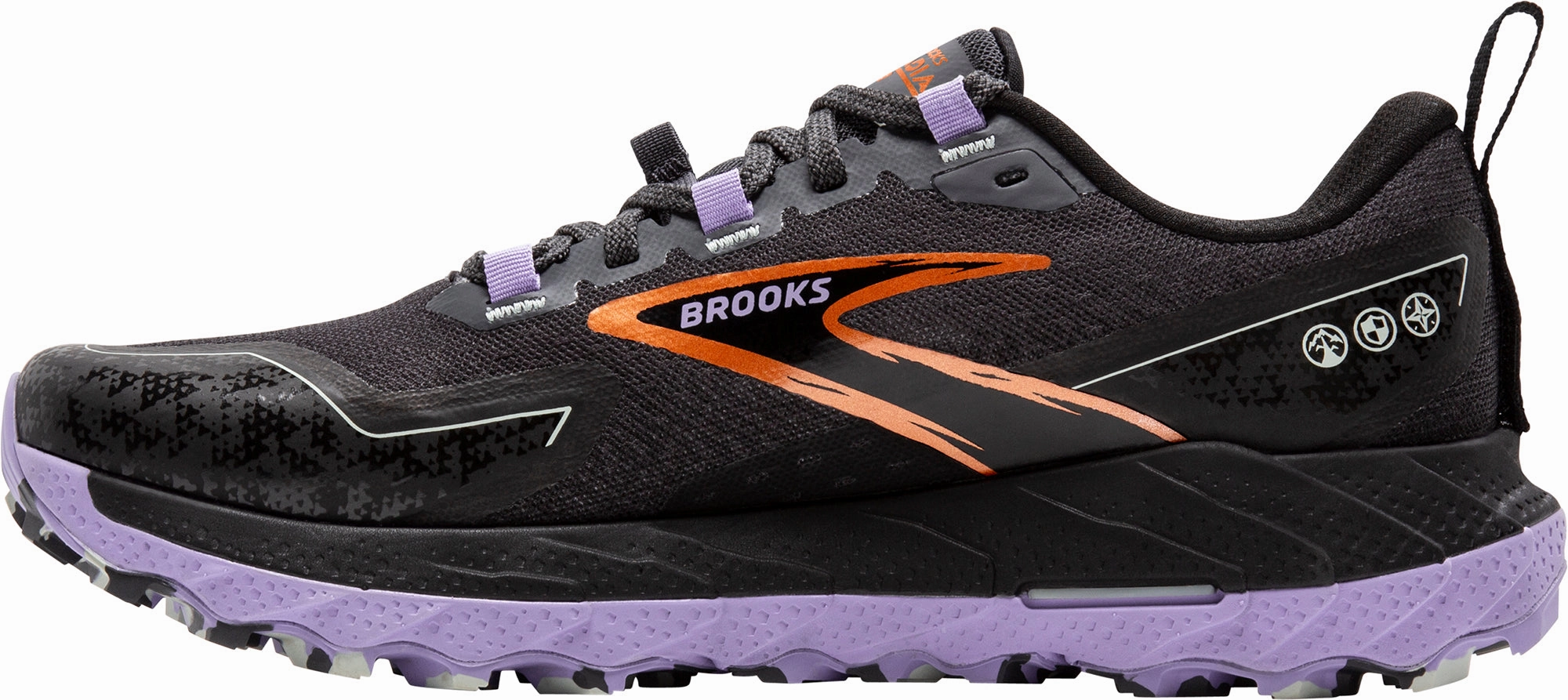 Brooks Cascadia 18 WIDE FIT Womens Trail Running Shoes - Black Responsive Road Shoes
