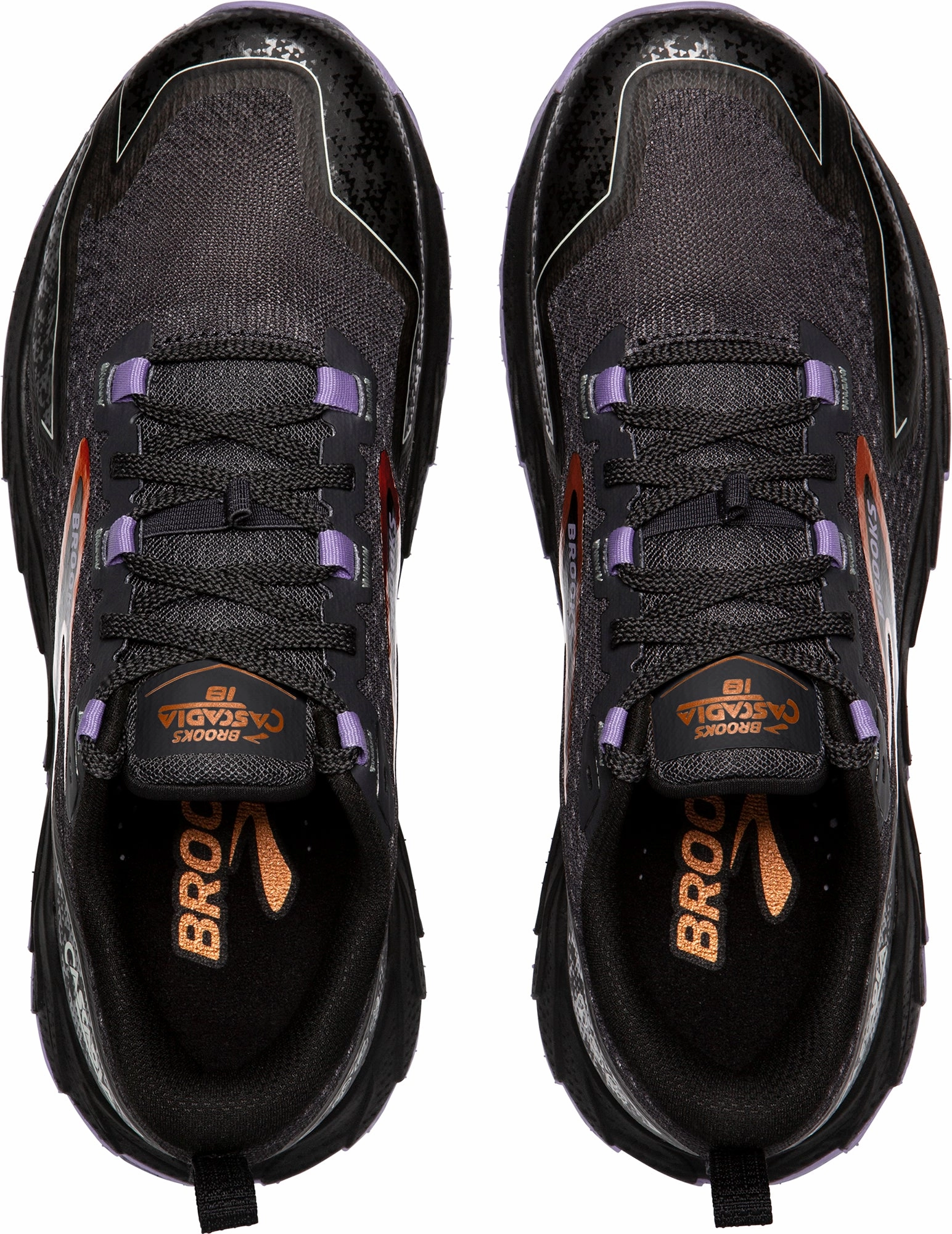 Brooks Cascadia 18 WIDE FIT Womens Trail Running Shoes - Black Responsive Road Shoes