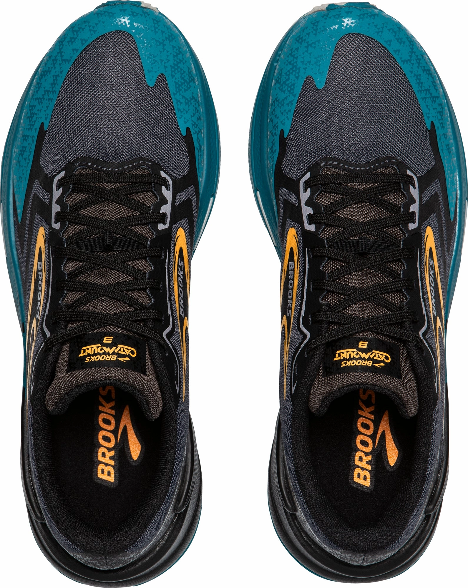 Brooks Catamount 3 Mens Trail Running Shoes - Black Responsive Road Shoes