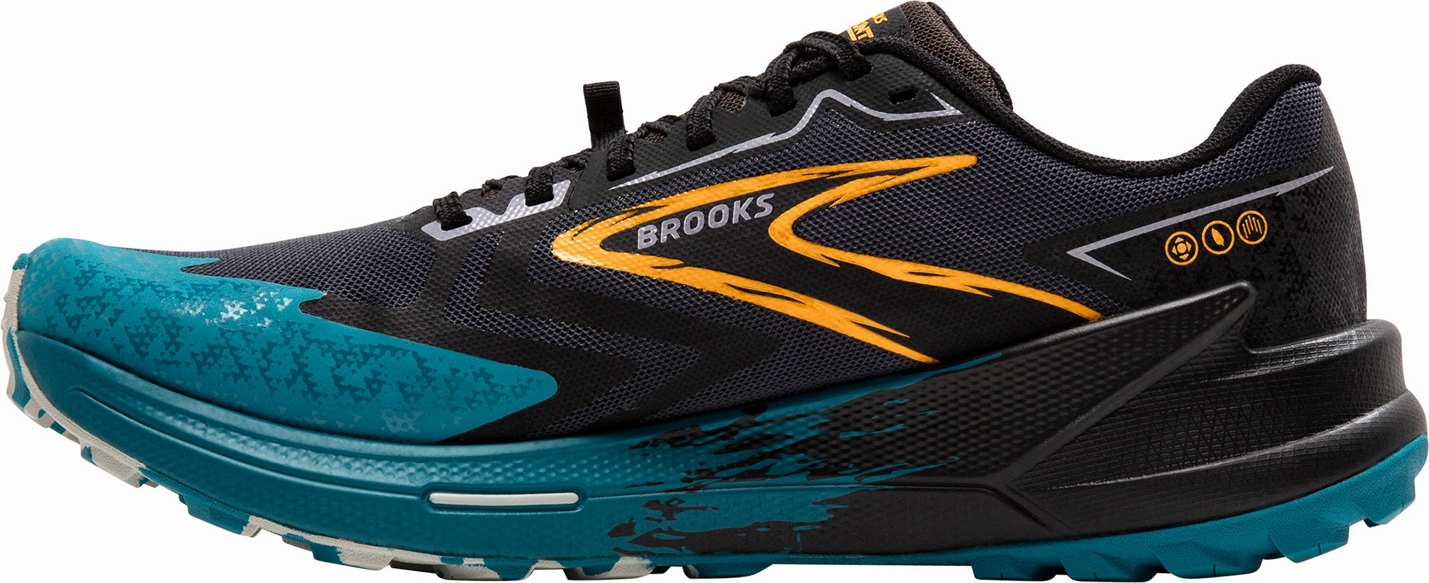 Brooks Catamount 3 Mens Trail Running Shoes - Black Responsive Road Shoes