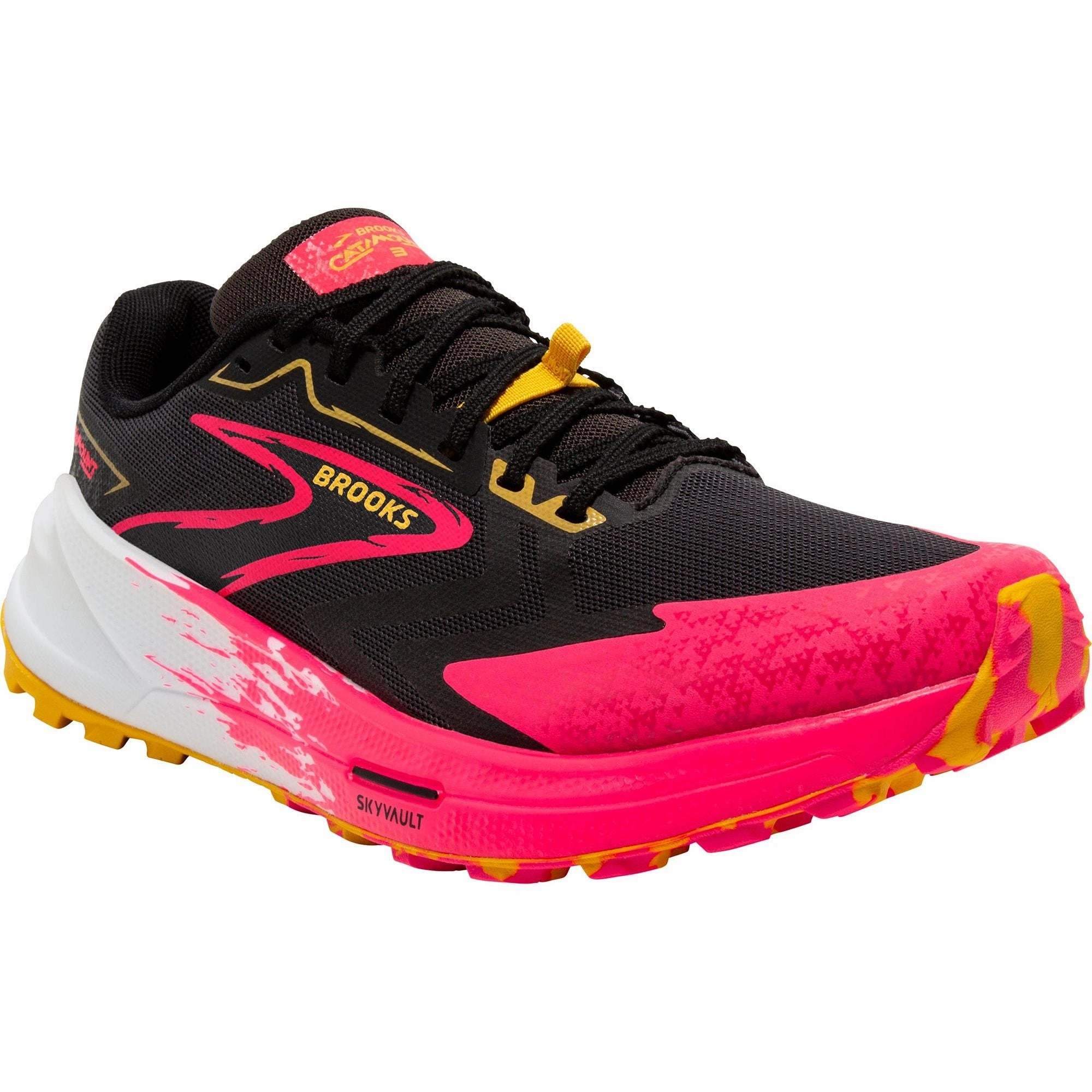 Brooks Catamount 3 Womens Trail Running Shoes - Black Responsive Road Shoes