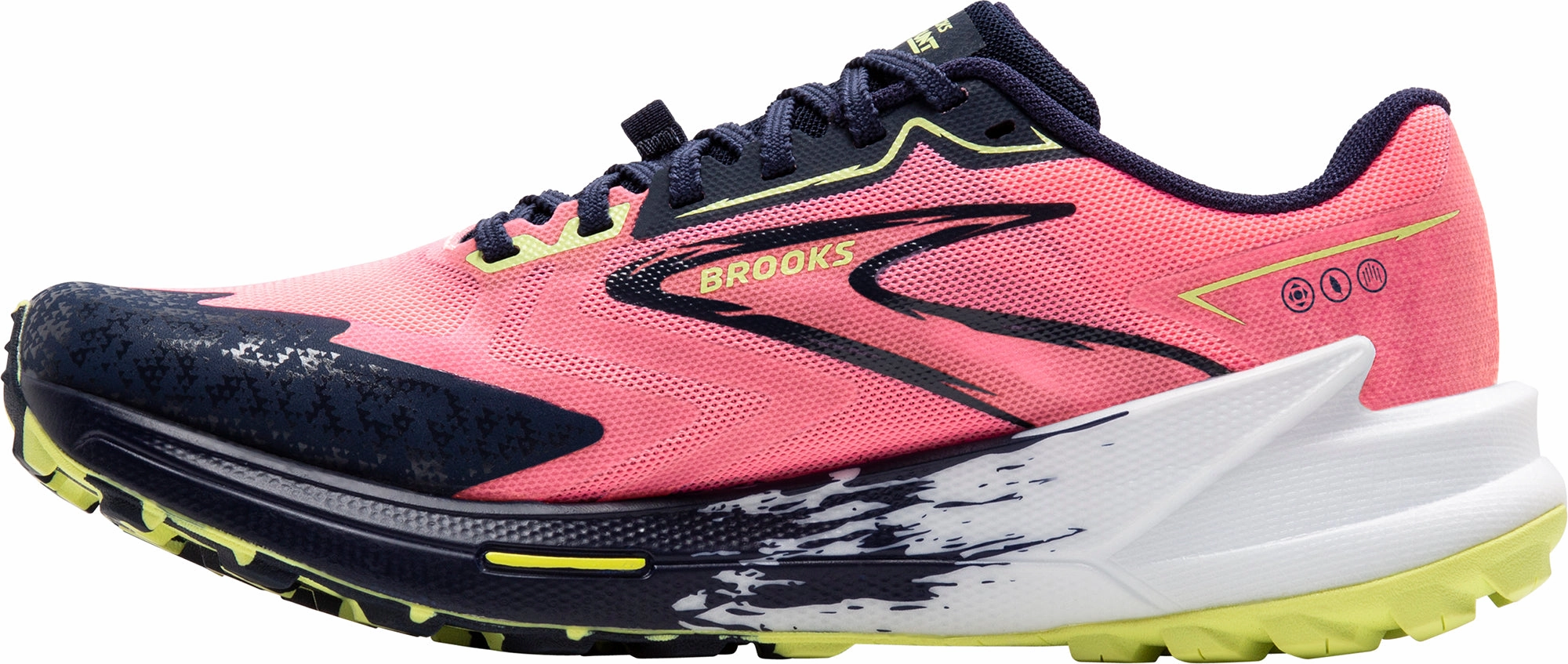 Brooks Catamount 3 Womens Trail Running Shoes - Pink Responsive Road Shoes