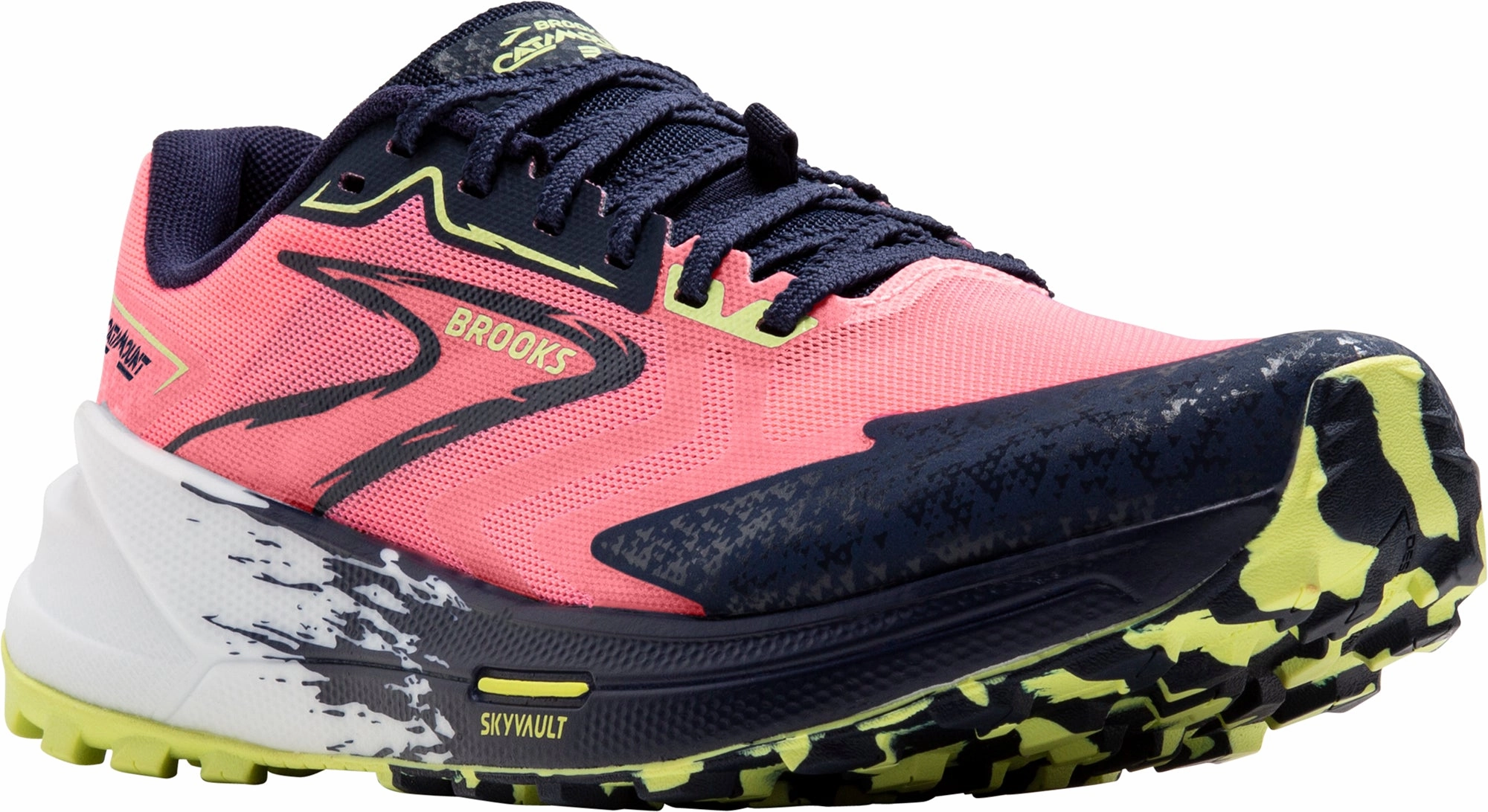 Brooks Catamount 3 Womens Trail Running Shoes - Pink Responsive Road Shoes