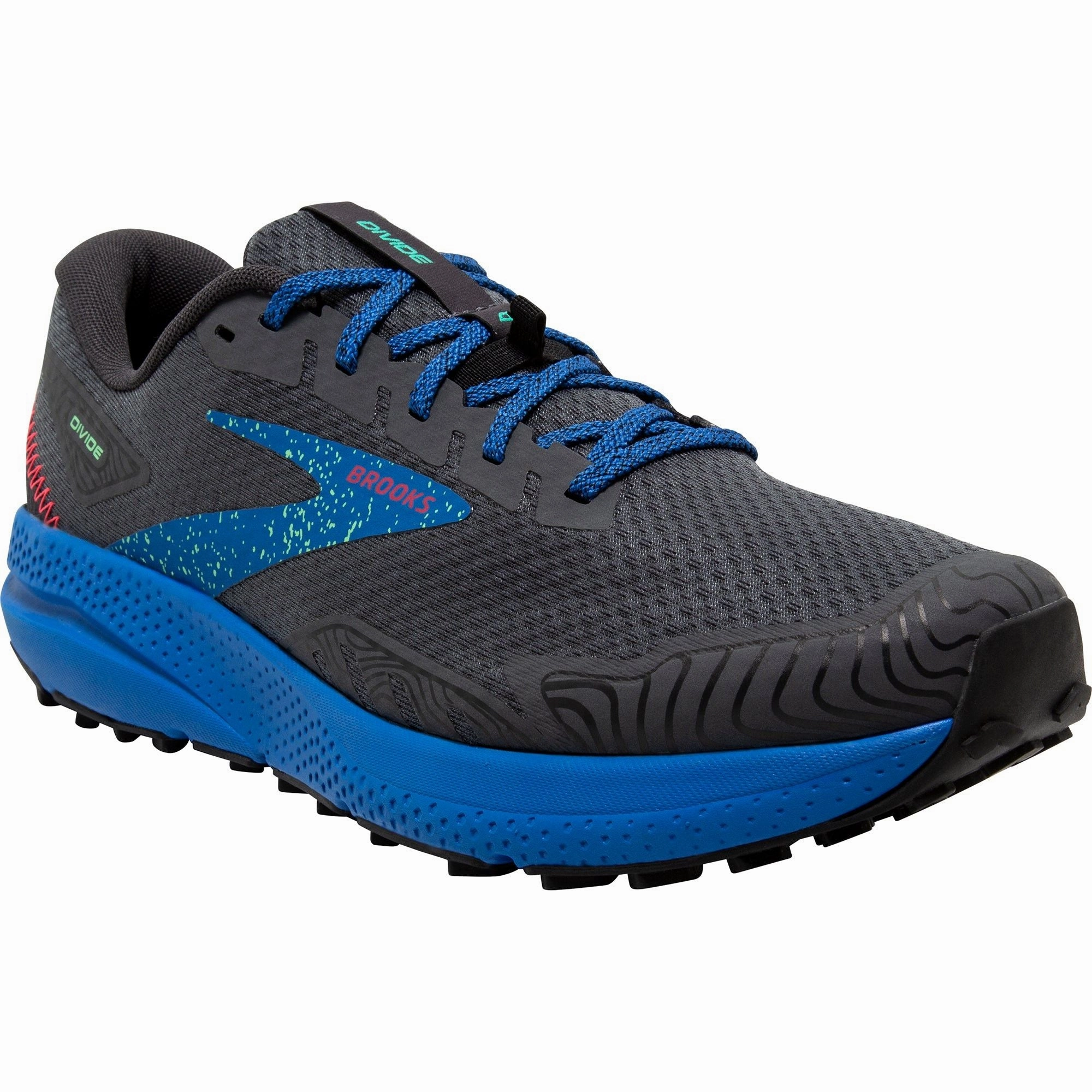 Brooks Divide 4 Mens Trail Running Shoes - Black Responsive Road Shoes