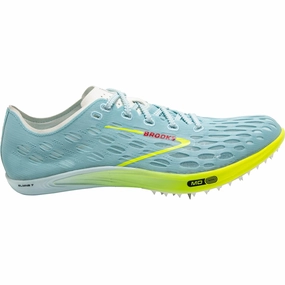 Brooks ELMN8 7 Running Spikes - Blue Brooks cushioned sneakers for distance running
