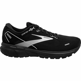 Brooks Ghost 14 GORE-TEX Mens Running Shoes - Black Brooks cushioned sneakers for distance running
