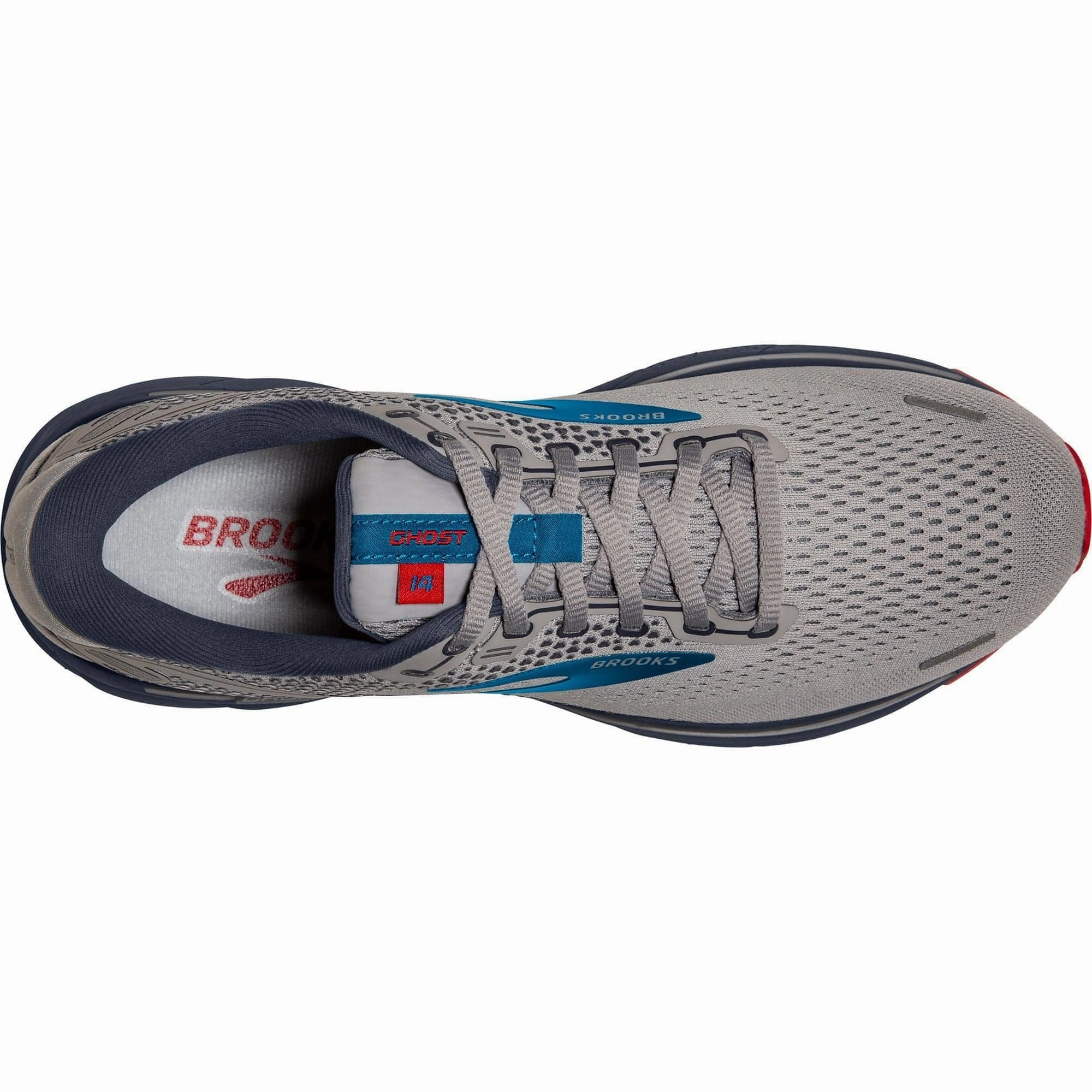 Brooks Ghost 14 Mens Running Shoes - Grey Distance Runners