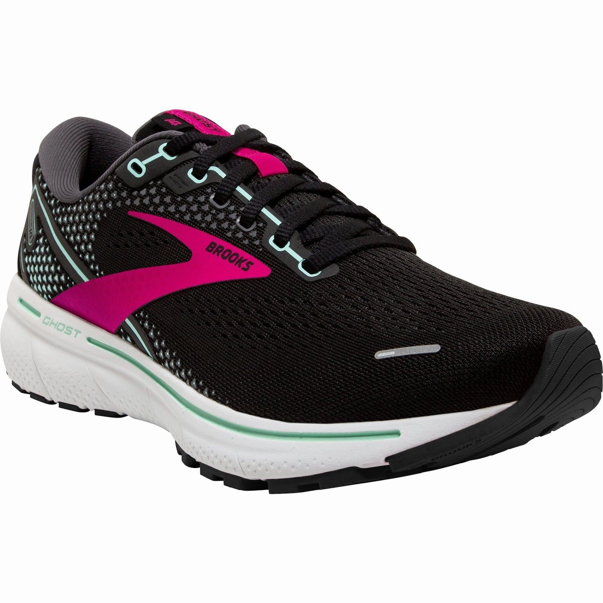 Brooks Ghost 14 Womens Running Shoes - Black Distance Runners