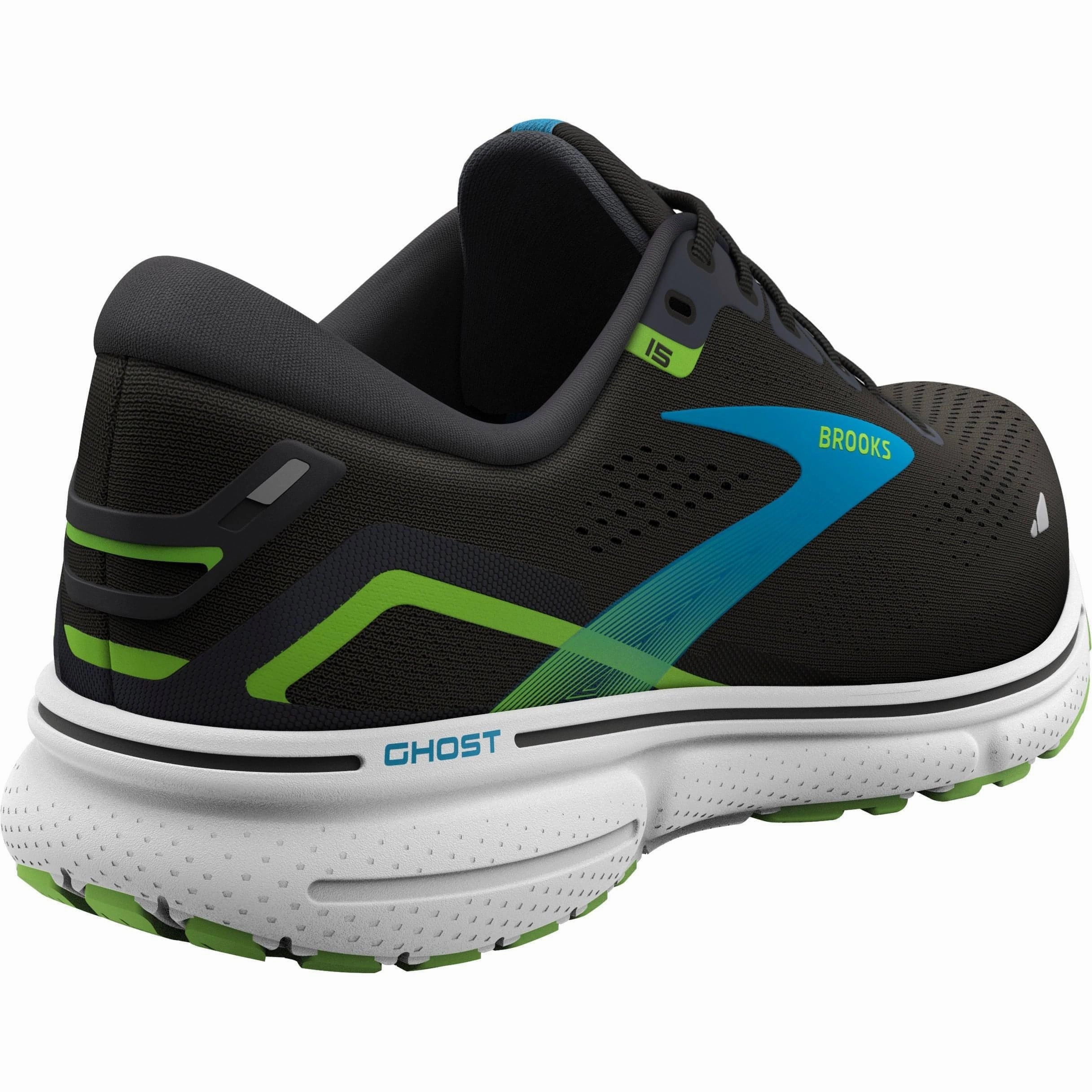 Brooks Ghost 15 Mens Running Shoes - Black Distance Runners