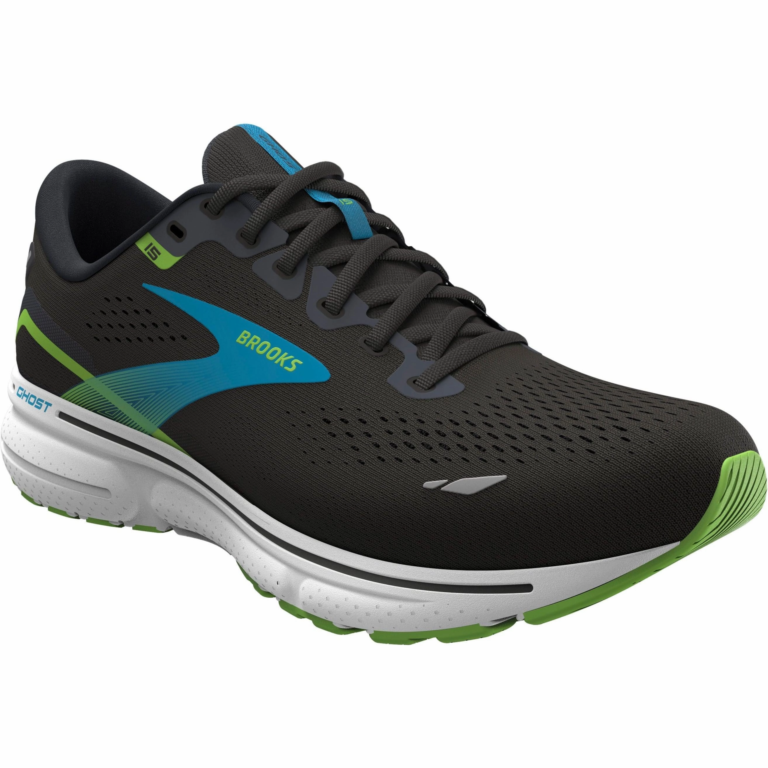 Brooks Ghost 15 Mens Running Shoes - Black Distance Runners