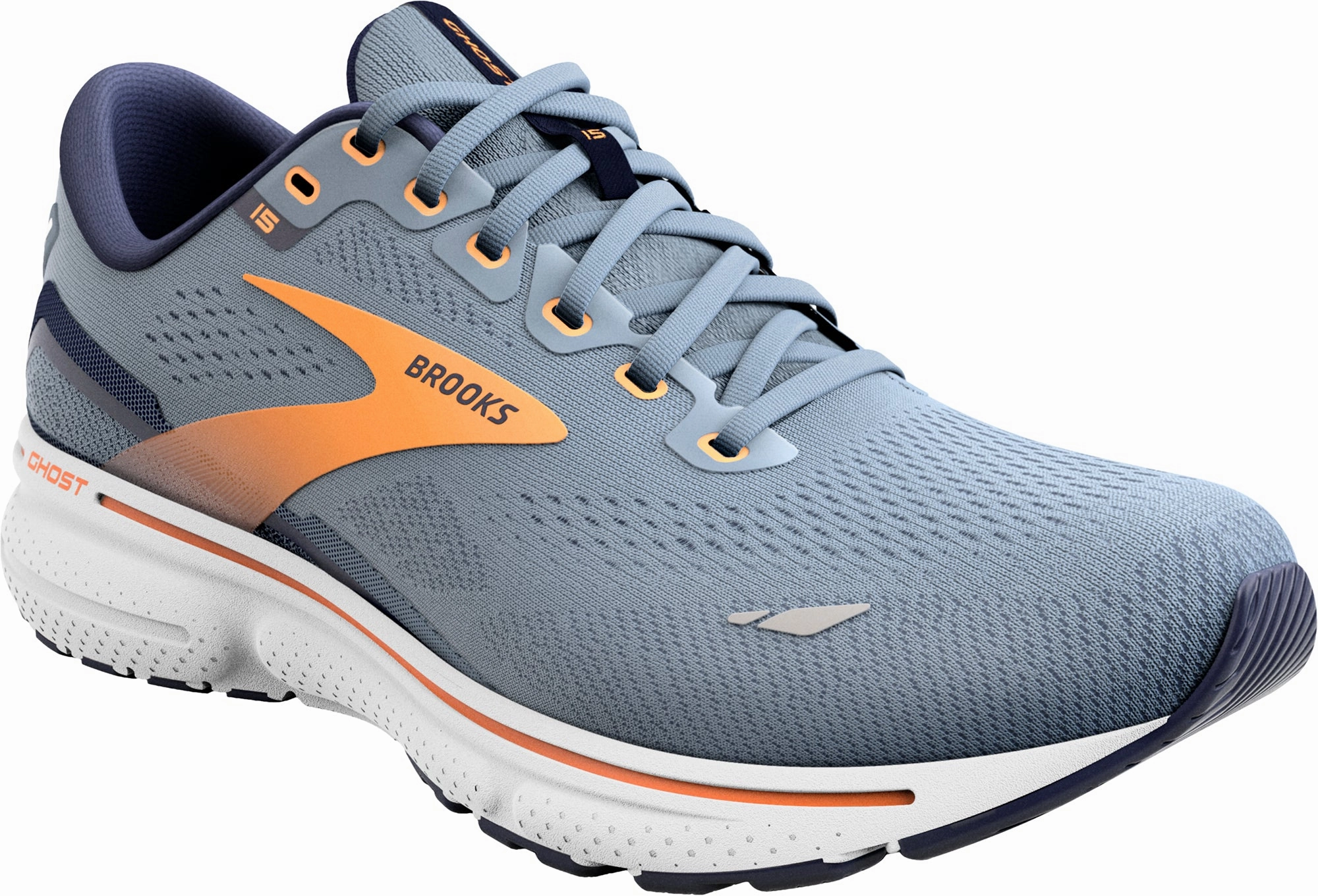 Brooks Ghost 15 Mens Running Shoes - Grey Distance Runners