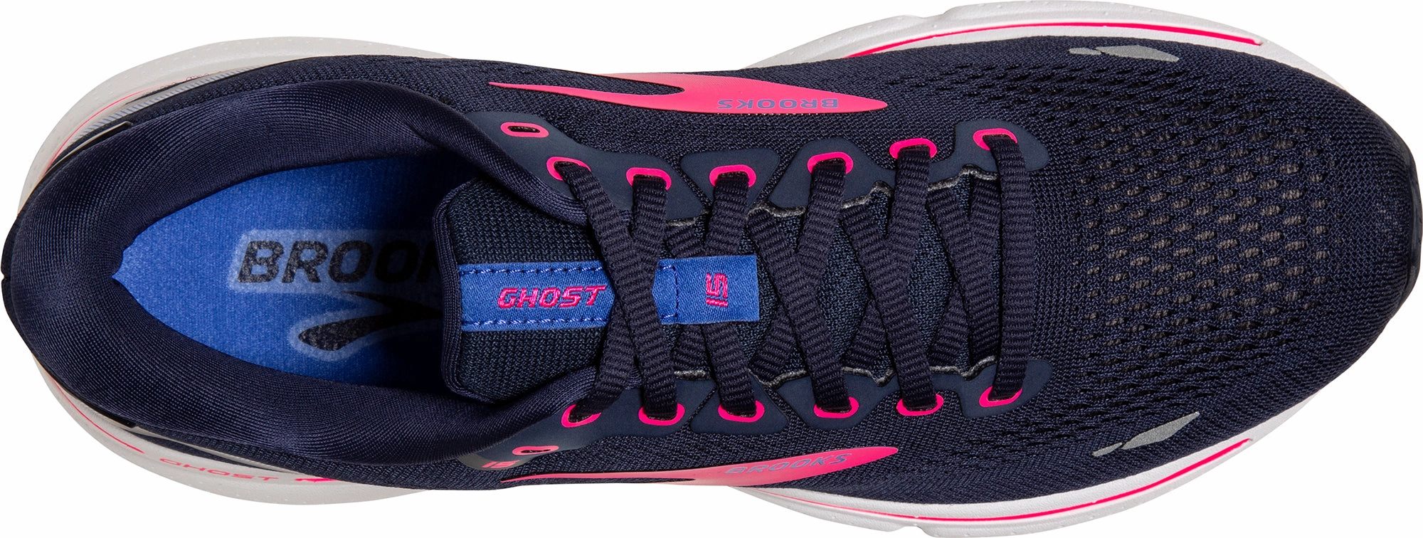 Brooks Ghost 15 Womens Running Shoes - Navy Responsive Road Shoes