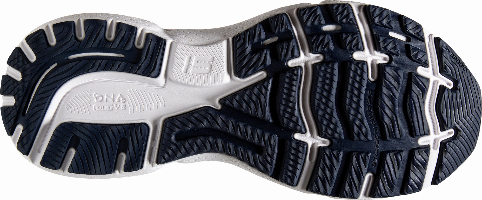 Brooks Ghost 15 Womens Running Shoes - Navy Responsive Road Shoes