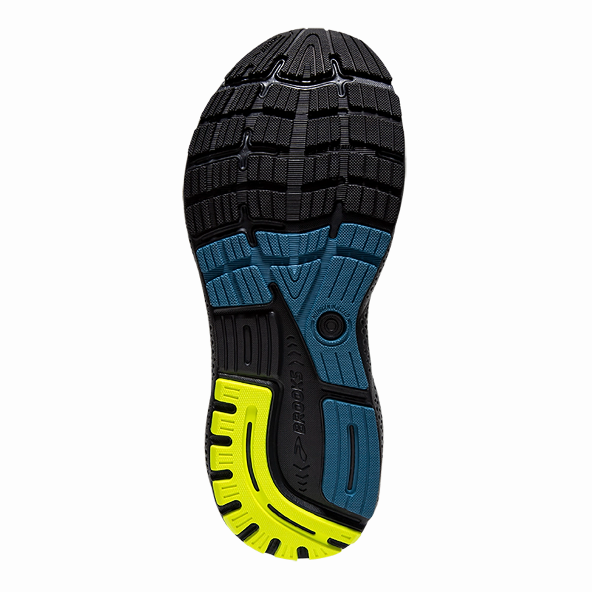 Brooks Ghost 16 - Black - Ebony - Blue Brooks performance running shoes