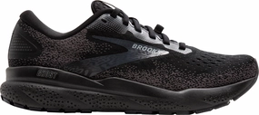 Brooks Ghost 16 GORE-TEX Mens Running Shoes - Black Brooks cushioned sneakers for distance running
