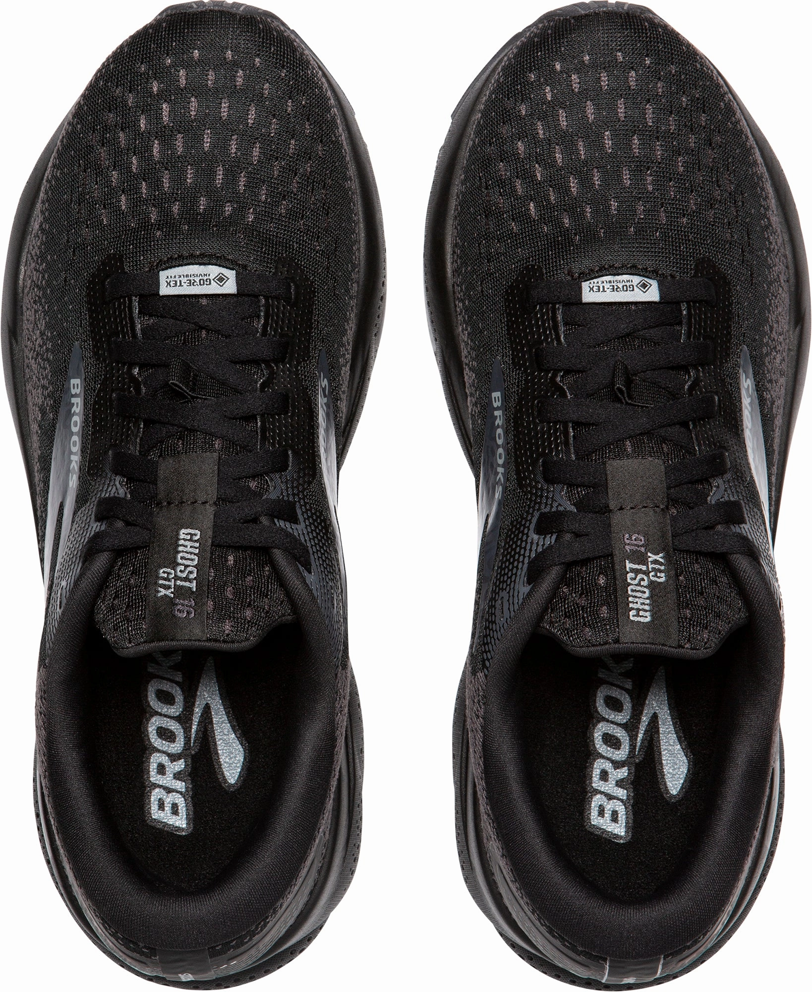 Brooks Ghost 16 GORE-TEX Mens Running Shoes - Black Training Sneakers