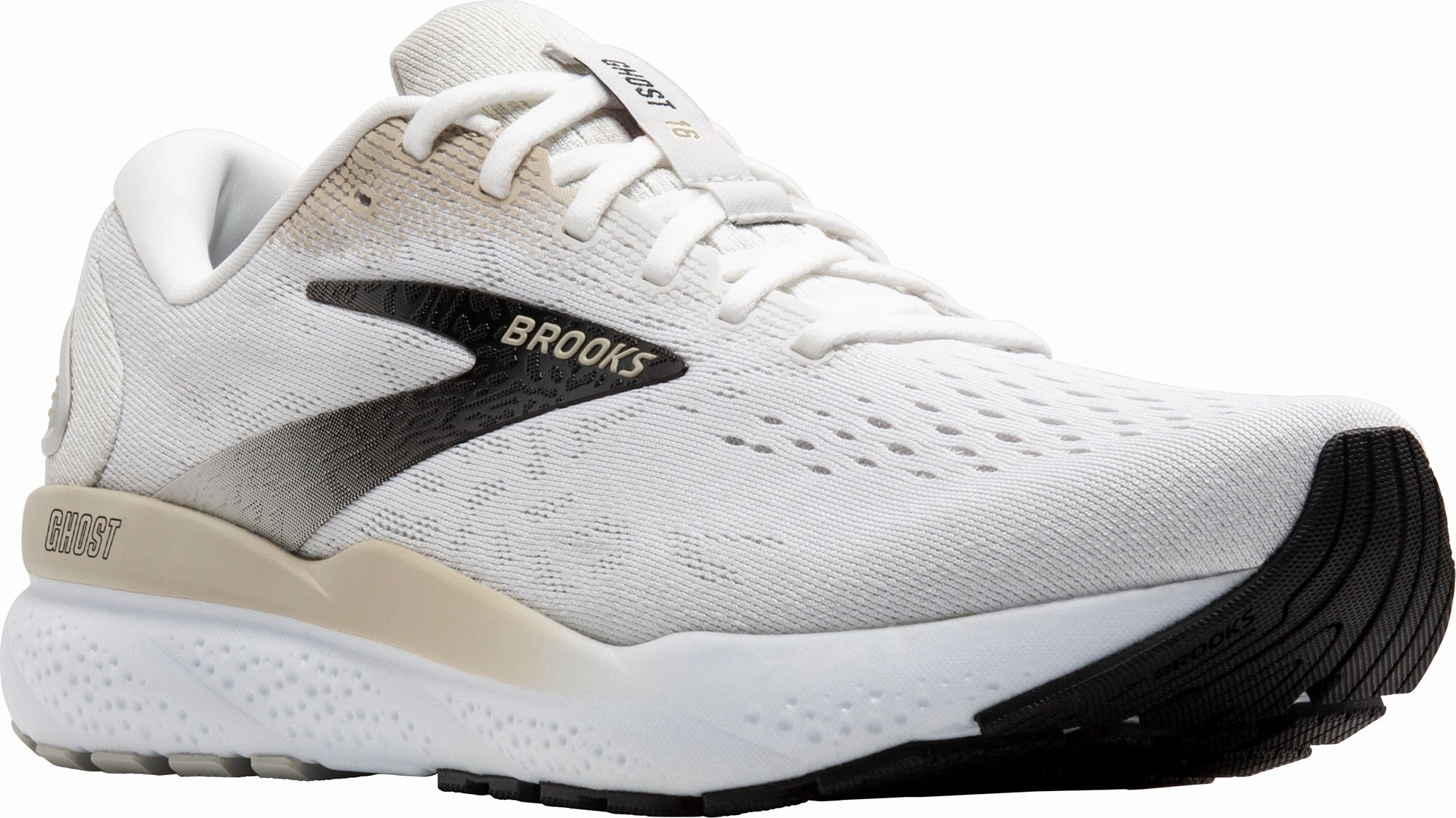 Brooks Ghost 16 Mens Running Shoes - White Distance Runners