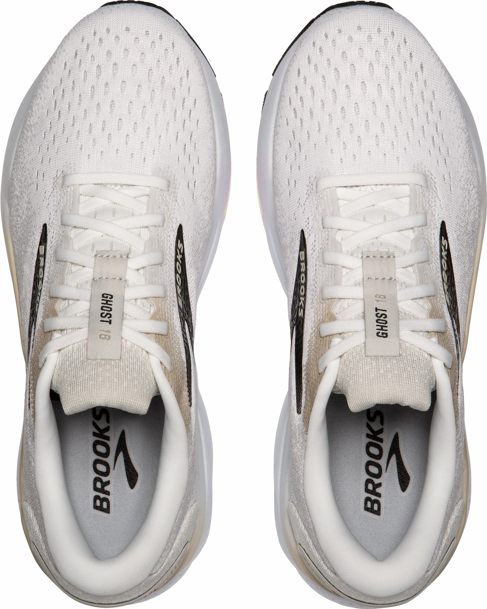 Brooks Ghost 16 Mens Running Shoes - White Distance Runners